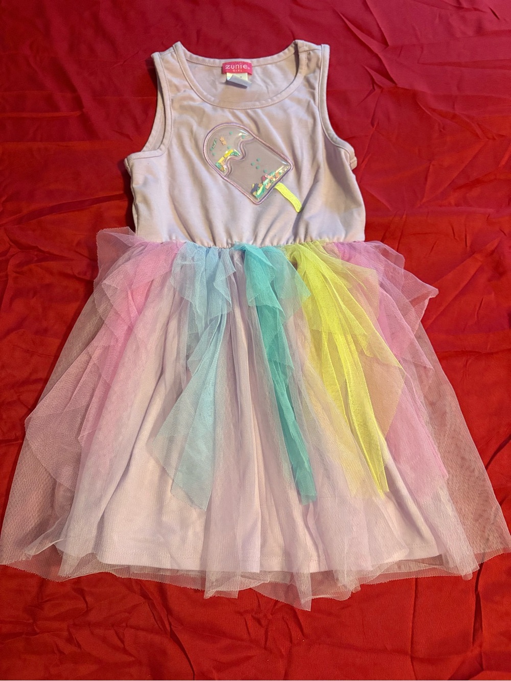 Zunie girls size 6 popsicle tulle dress